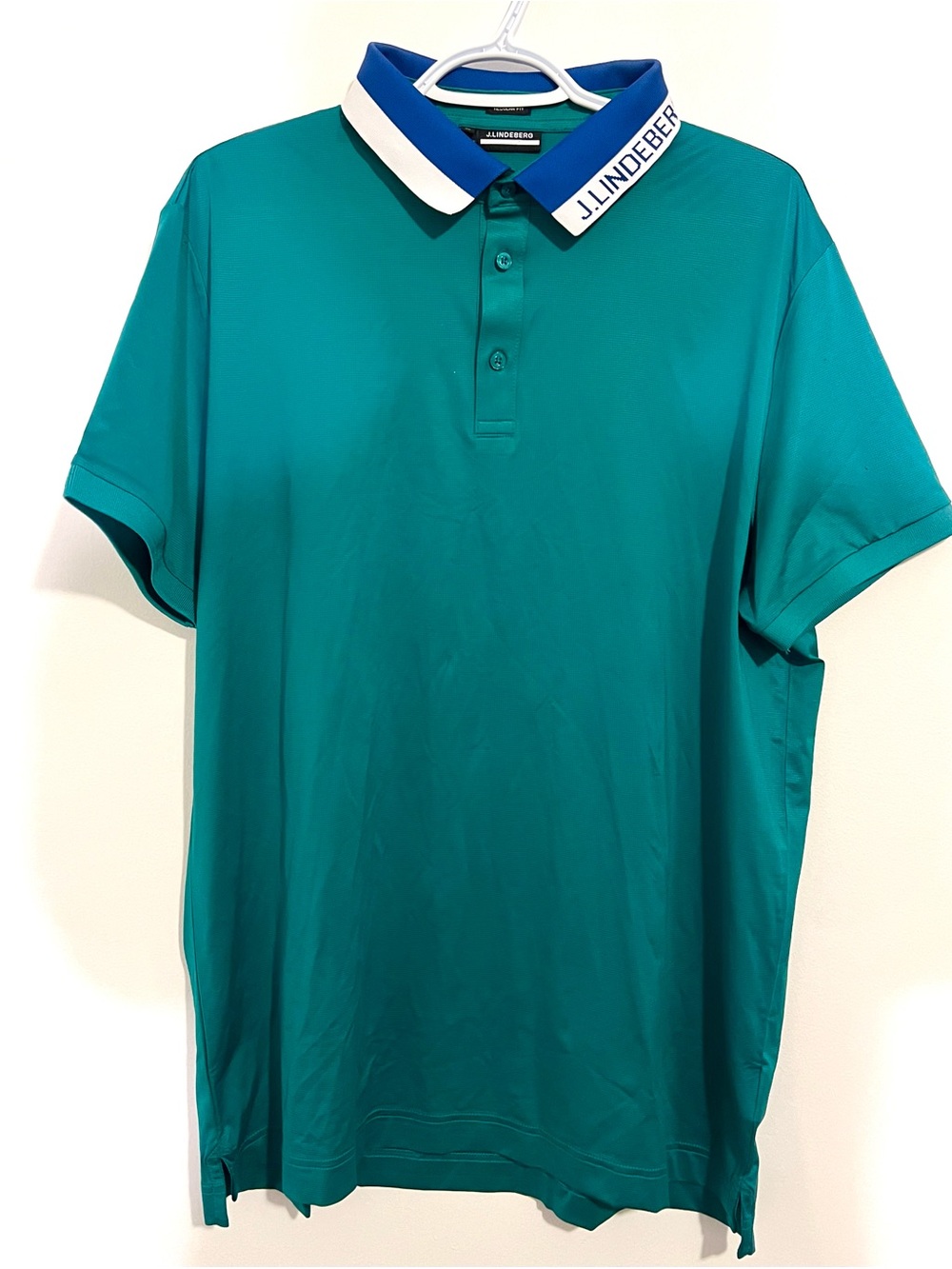 J. LINDEBERG Men's Ben Regular Fit Polo M501 Proud Peacock - Size XL